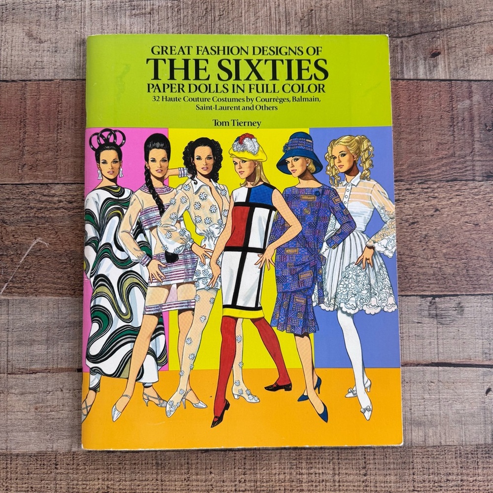 Great Fashions of the Sixties Paper Dolls Book NEw